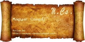 Magyar Csegő névjegykártya