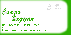 csego magyar business card